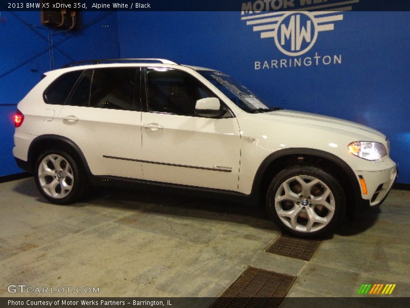 Alpine White / Black 2013 BMW X5 xDrive 35d