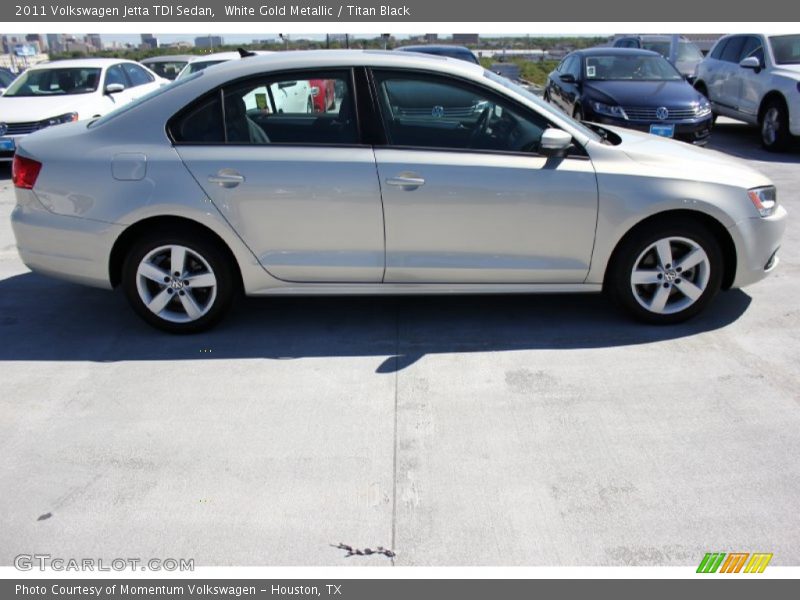 White Gold Metallic / Titan Black 2011 Volkswagen Jetta TDI Sedan