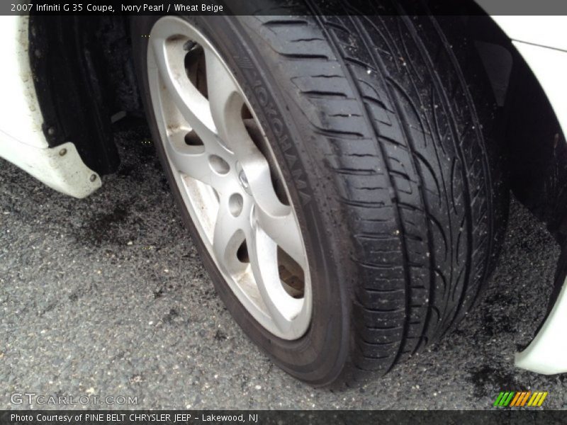 Ivory Pearl / Wheat Beige 2007 Infiniti G 35 Coupe