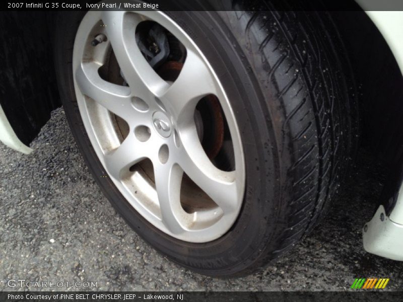 Ivory Pearl / Wheat Beige 2007 Infiniti G 35 Coupe