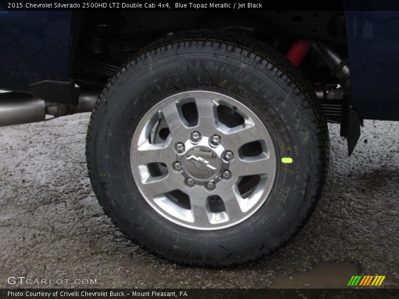Blue Topaz Metallic / Jet Black 2015 Chevrolet Silverado 2500HD LTZ Double Cab 4x4