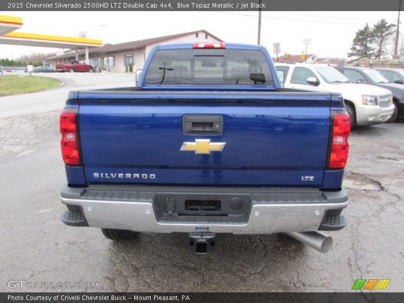 Blue Topaz Metallic / Jet Black 2015 Chevrolet Silverado 2500HD LTZ Double Cab 4x4
