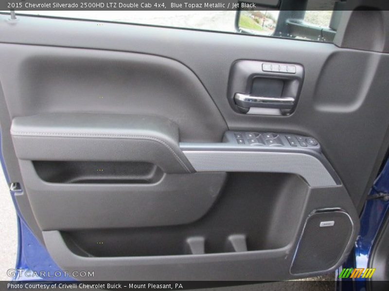 Blue Topaz Metallic / Jet Black 2015 Chevrolet Silverado 2500HD LTZ Double Cab 4x4