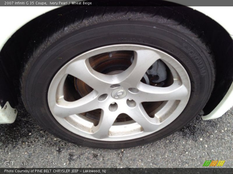 Ivory Pearl / Wheat Beige 2007 Infiniti G 35 Coupe