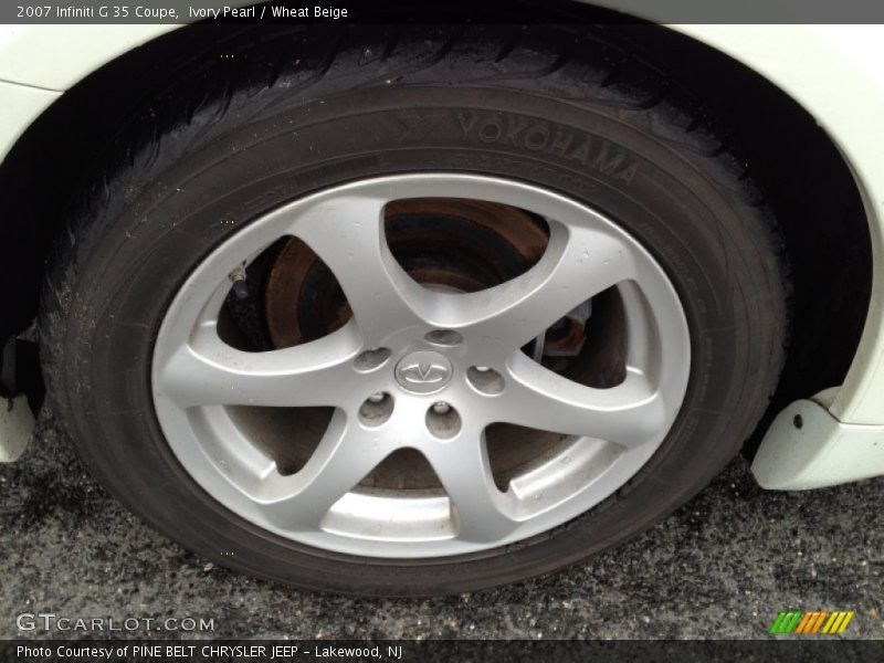 Ivory Pearl / Wheat Beige 2007 Infiniti G 35 Coupe