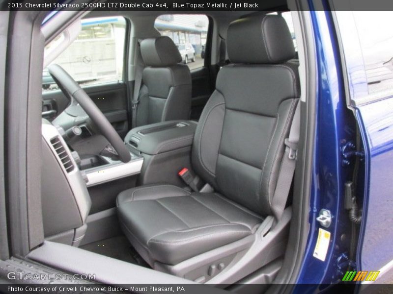 Blue Topaz Metallic / Jet Black 2015 Chevrolet Silverado 2500HD LTZ Double Cab 4x4