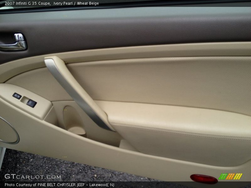 Ivory Pearl / Wheat Beige 2007 Infiniti G 35 Coupe