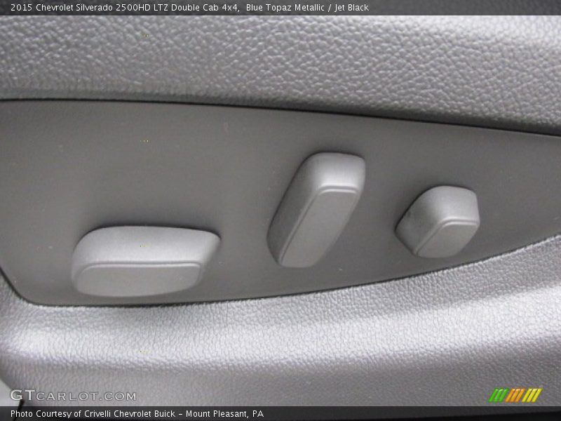 Blue Topaz Metallic / Jet Black 2015 Chevrolet Silverado 2500HD LTZ Double Cab 4x4