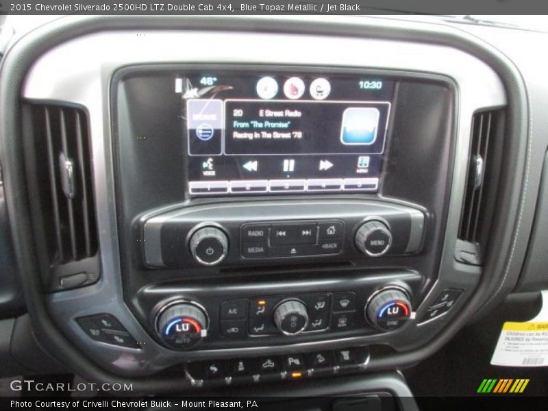 Blue Topaz Metallic / Jet Black 2015 Chevrolet Silverado 2500HD LTZ Double Cab 4x4