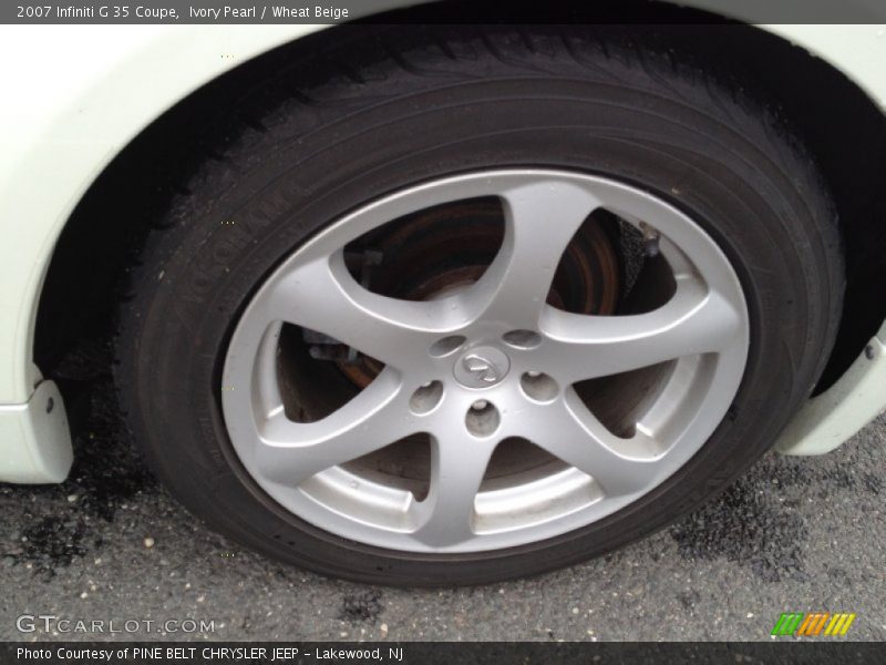 Ivory Pearl / Wheat Beige 2007 Infiniti G 35 Coupe