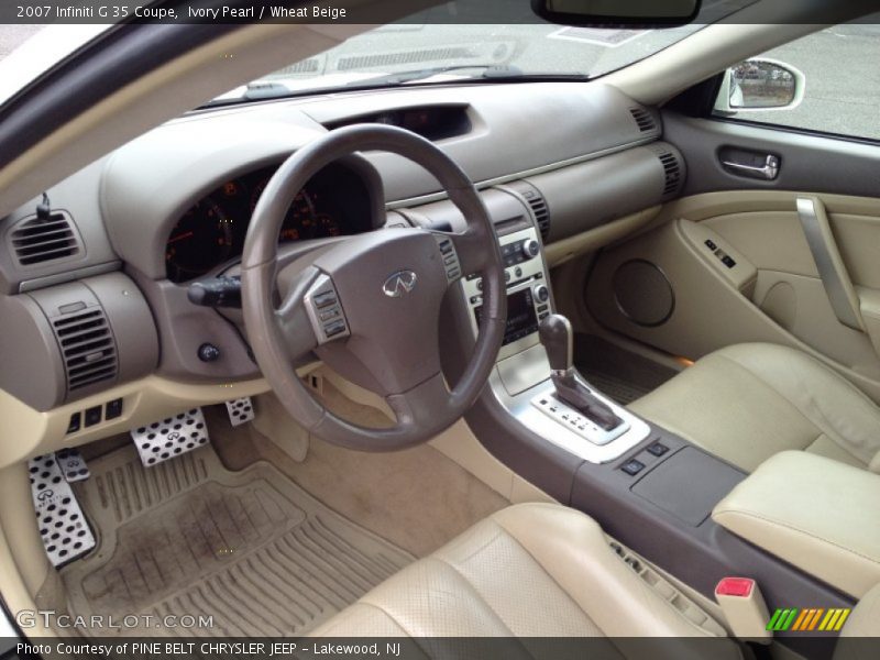 Ivory Pearl / Wheat Beige 2007 Infiniti G 35 Coupe