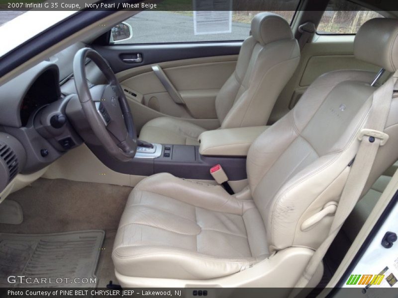 Ivory Pearl / Wheat Beige 2007 Infiniti G 35 Coupe