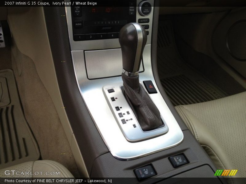 Ivory Pearl / Wheat Beige 2007 Infiniti G 35 Coupe