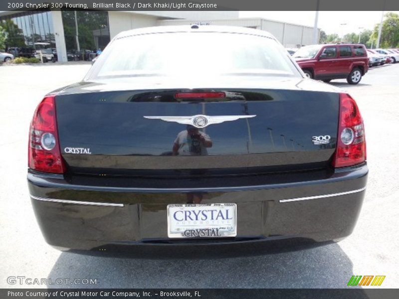 Brilliant Black / Dark Khaki/Light Graystone 2009 Chrysler 300 Touring