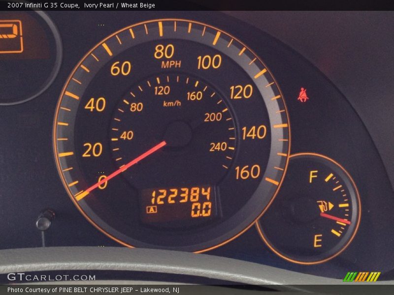 Ivory Pearl / Wheat Beige 2007 Infiniti G 35 Coupe