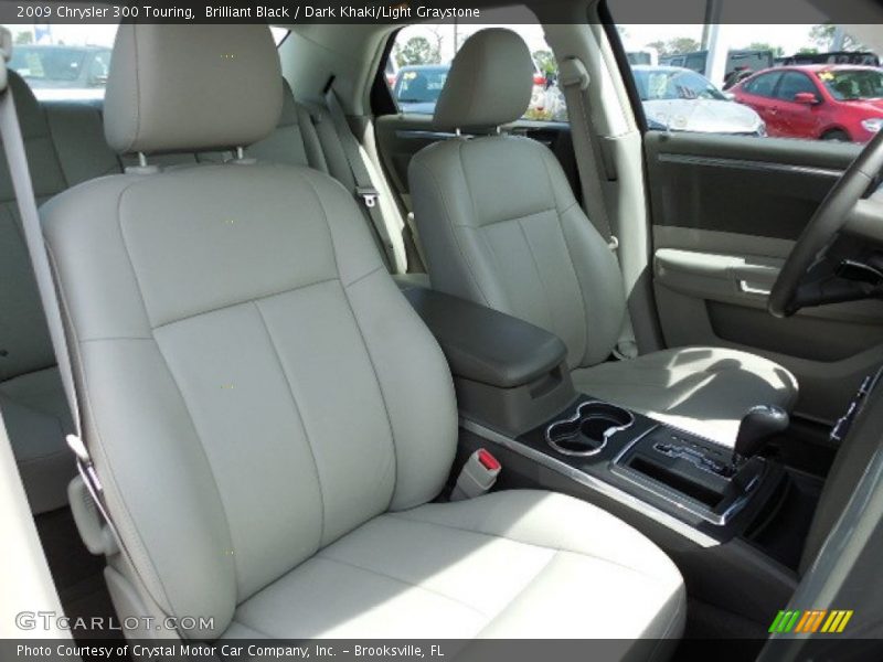 Brilliant Black / Dark Khaki/Light Graystone 2009 Chrysler 300 Touring