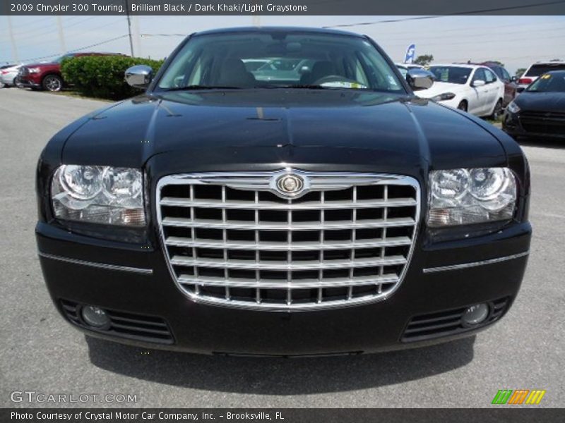 Brilliant Black / Dark Khaki/Light Graystone 2009 Chrysler 300 Touring