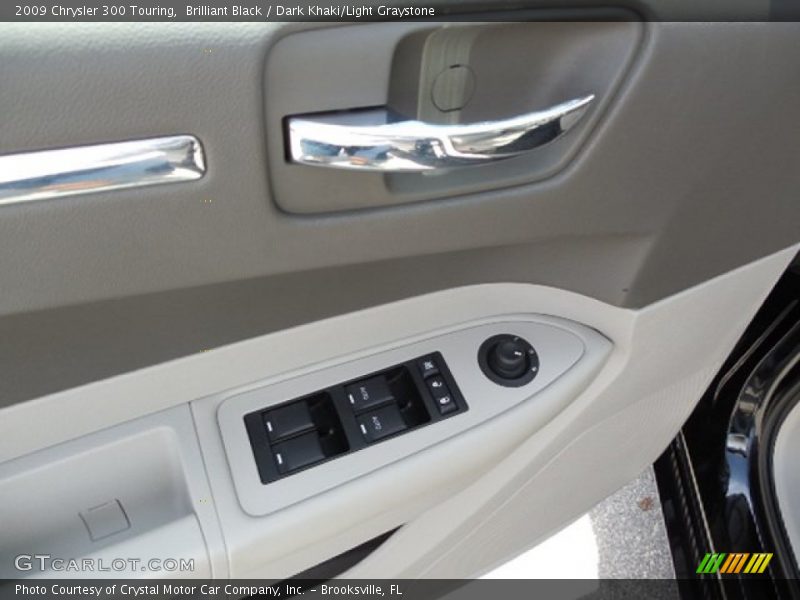 Brilliant Black / Dark Khaki/Light Graystone 2009 Chrysler 300 Touring