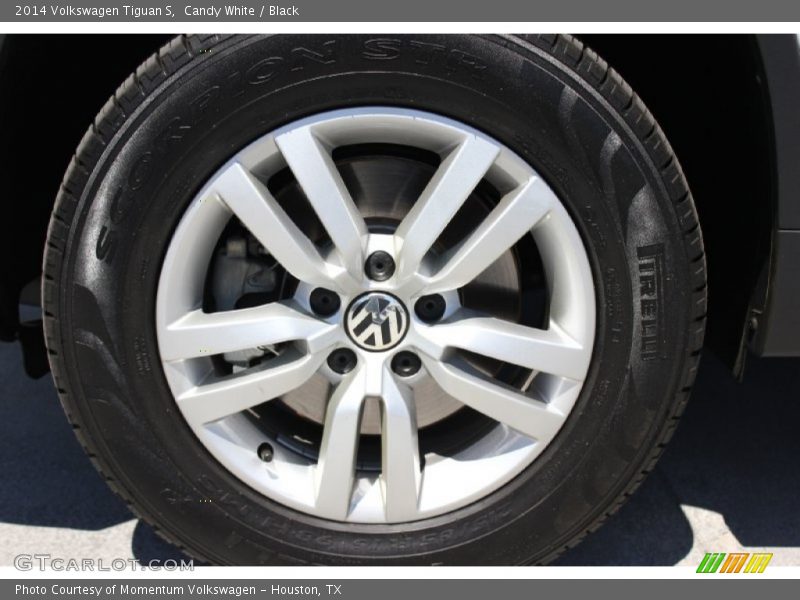 Candy White / Black 2014 Volkswagen Tiguan S