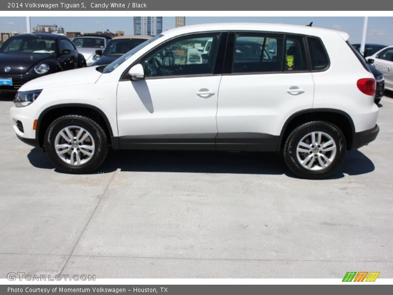 Candy White / Black 2014 Volkswagen Tiguan S