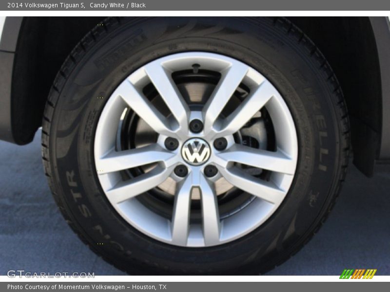 Candy White / Black 2014 Volkswagen Tiguan S