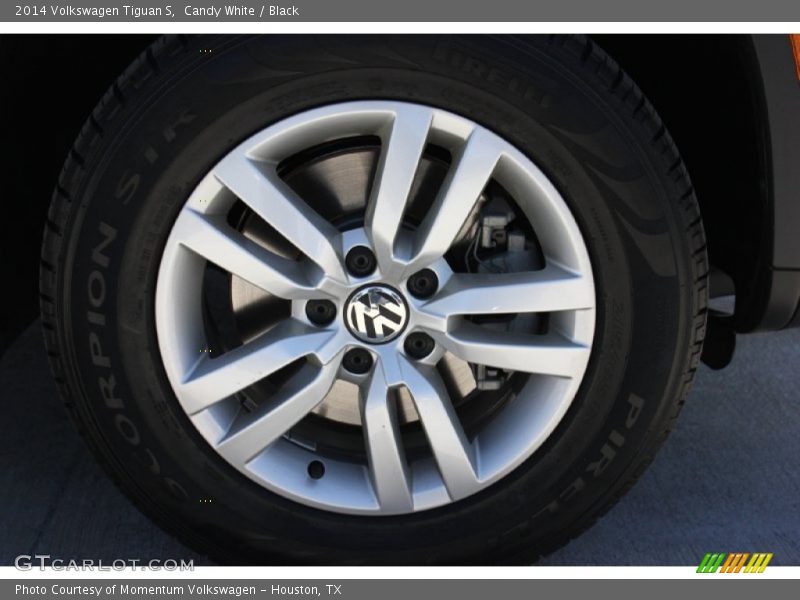 Candy White / Black 2014 Volkswagen Tiguan S