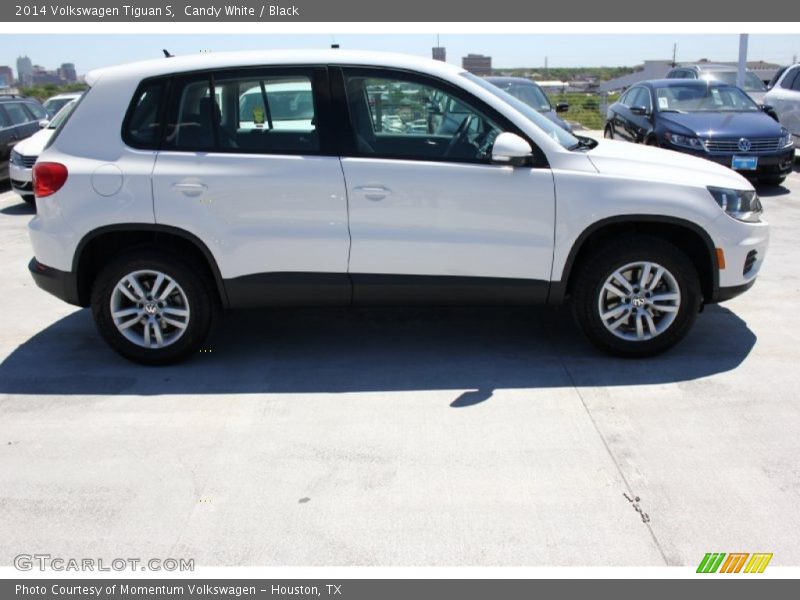 Candy White / Black 2014 Volkswagen Tiguan S