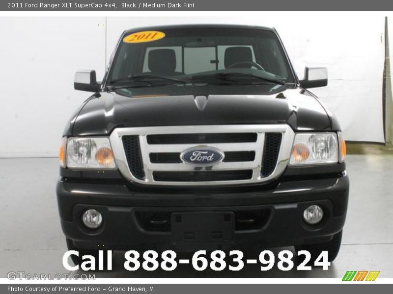 Black / Medium Dark Flint 2011 Ford Ranger XLT SuperCab 4x4
