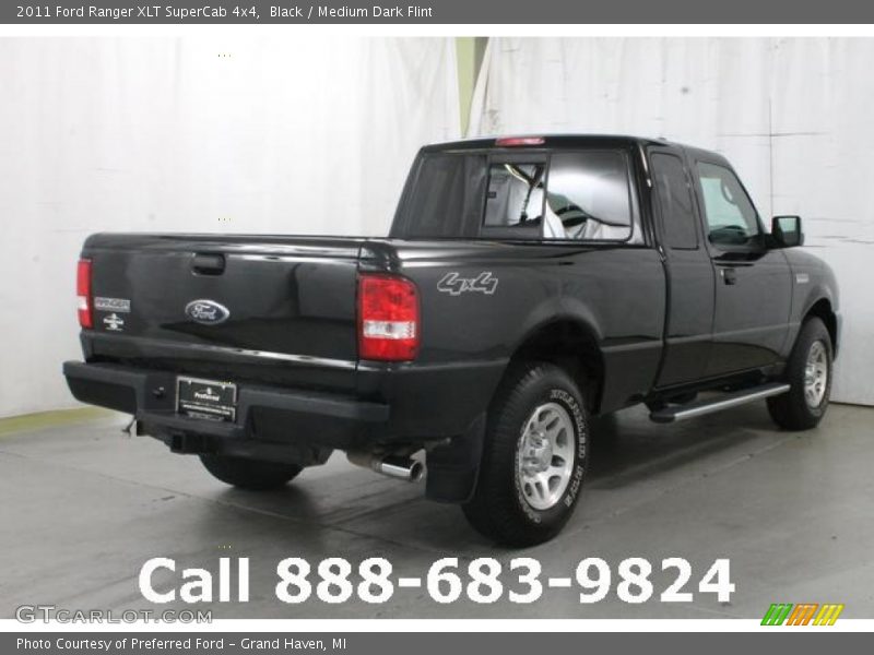 Black / Medium Dark Flint 2011 Ford Ranger XLT SuperCab 4x4