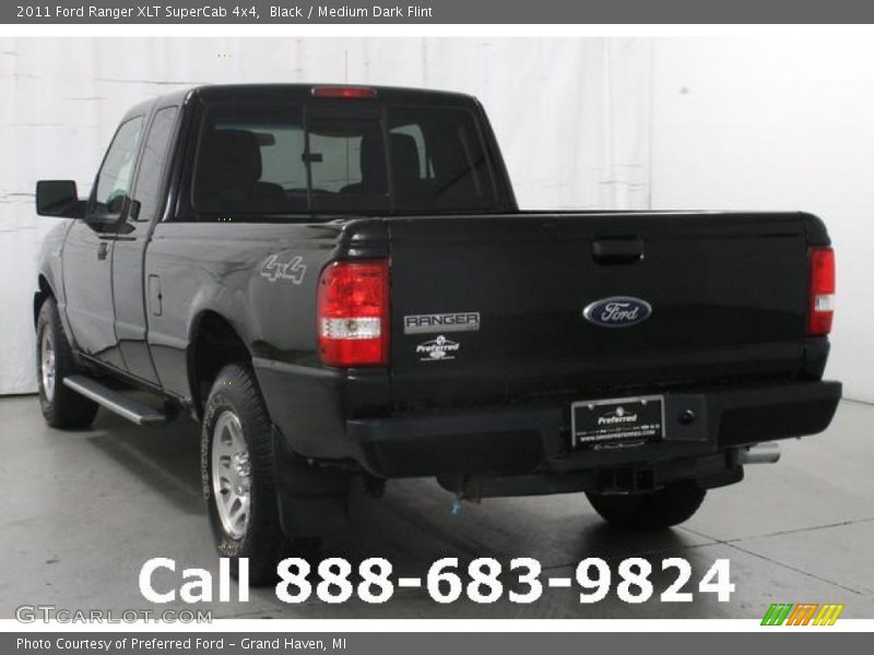Black / Medium Dark Flint 2011 Ford Ranger XLT SuperCab 4x4
