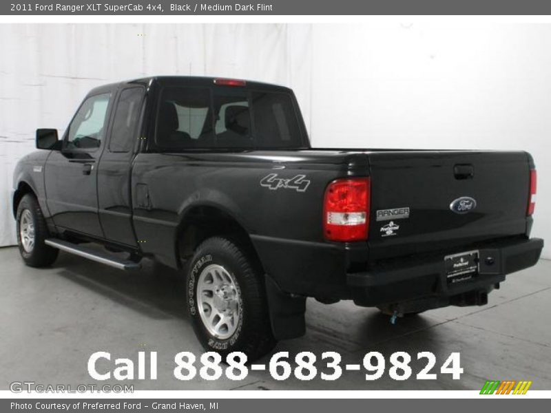 Black / Medium Dark Flint 2011 Ford Ranger XLT SuperCab 4x4