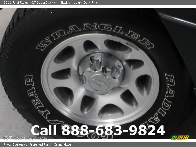 Black / Medium Dark Flint 2011 Ford Ranger XLT SuperCab 4x4