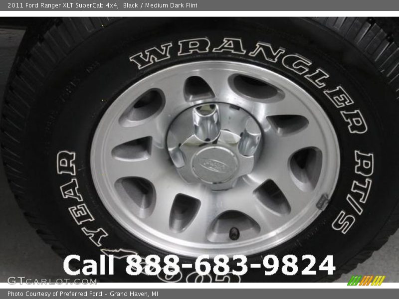 Black / Medium Dark Flint 2011 Ford Ranger XLT SuperCab 4x4