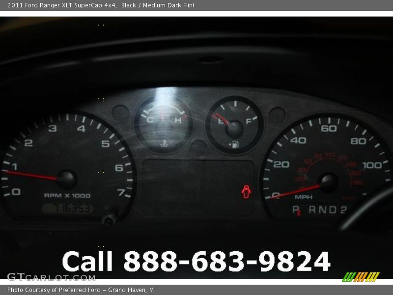 Black / Medium Dark Flint 2011 Ford Ranger XLT SuperCab 4x4