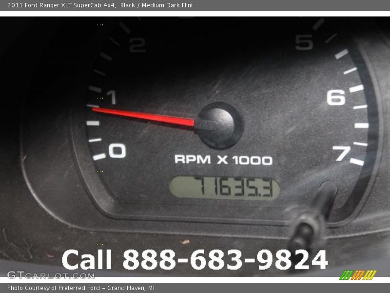 Black / Medium Dark Flint 2011 Ford Ranger XLT SuperCab 4x4