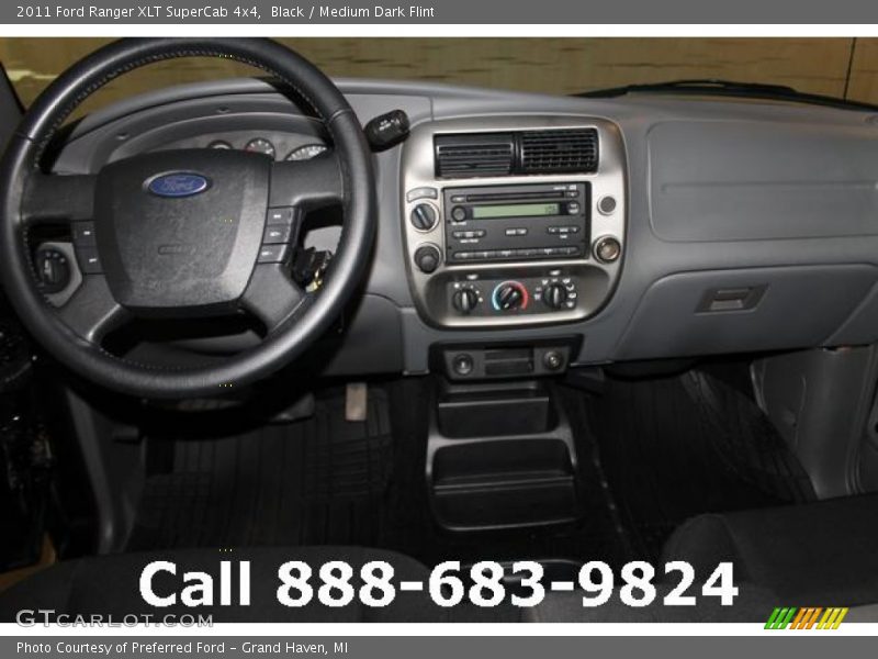 Black / Medium Dark Flint 2011 Ford Ranger XLT SuperCab 4x4