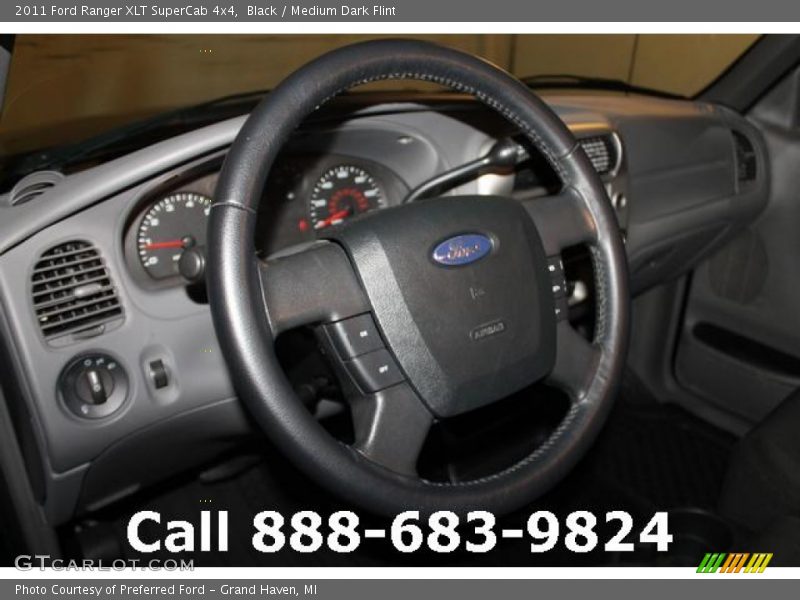 Black / Medium Dark Flint 2011 Ford Ranger XLT SuperCab 4x4