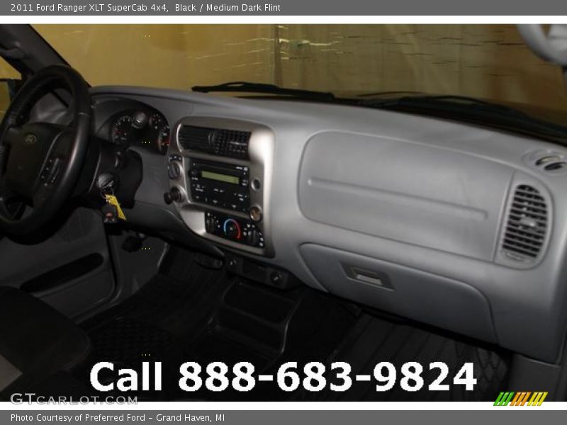 Black / Medium Dark Flint 2011 Ford Ranger XLT SuperCab 4x4