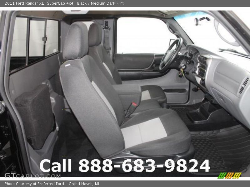 Black / Medium Dark Flint 2011 Ford Ranger XLT SuperCab 4x4