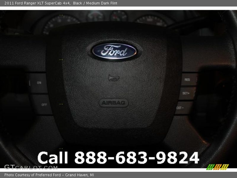 Black / Medium Dark Flint 2011 Ford Ranger XLT SuperCab 4x4