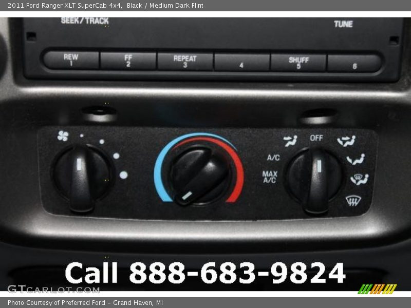 Black / Medium Dark Flint 2011 Ford Ranger XLT SuperCab 4x4