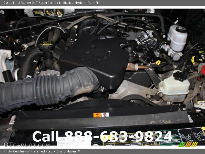 Black / Medium Dark Flint 2011 Ford Ranger XLT SuperCab 4x4