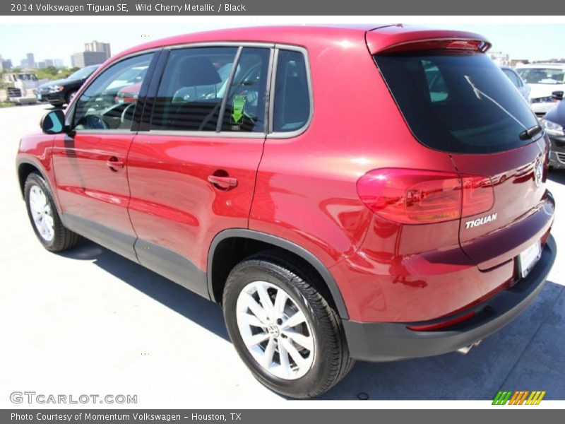 Wild Cherry Metallic / Black 2014 Volkswagen Tiguan SE