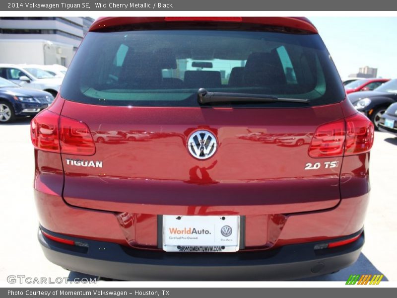 Wild Cherry Metallic / Black 2014 Volkswagen Tiguan SE