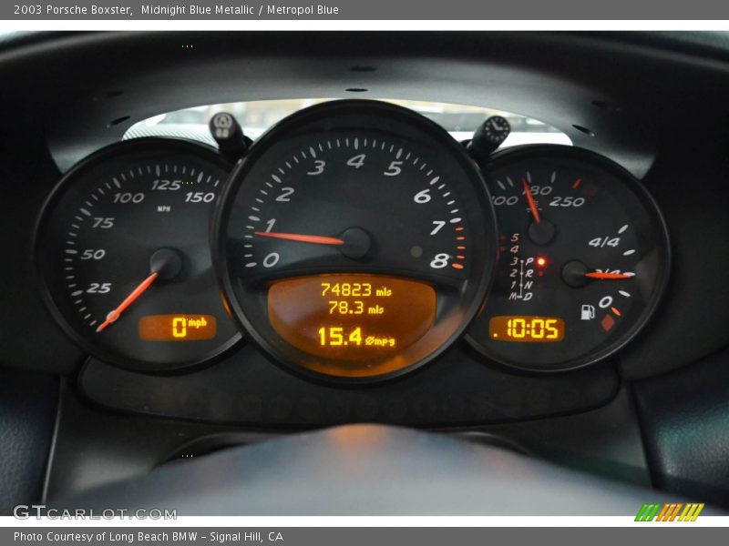 Midnight Blue Metallic / Metropol Blue 2003 Porsche Boxster
