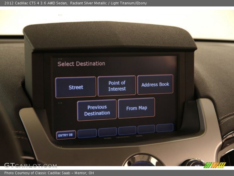 Radiant Silver Metallic / Light Titanium/Ebony 2012 Cadillac CTS 4 3.6 AWD Sedan
