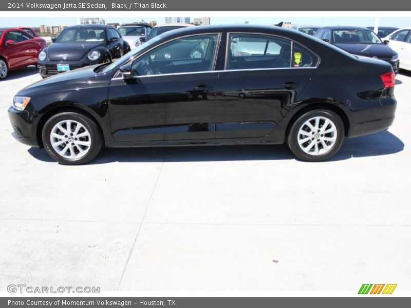 Black / Titan Black 2014 Volkswagen Jetta SE Sedan