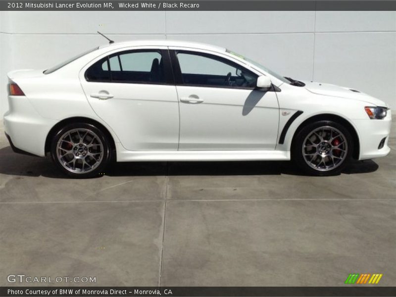 2012 Lancer Evolution MR Wicked White