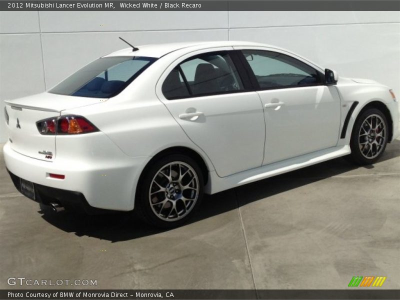 Wicked White / Black Recaro 2012 Mitsubishi Lancer Evolution MR