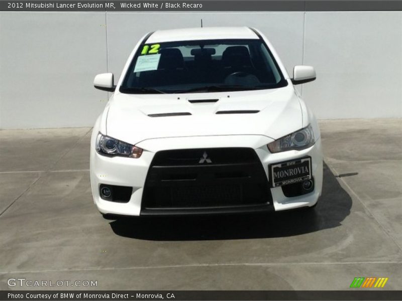 Wicked White / Black Recaro 2012 Mitsubishi Lancer Evolution MR